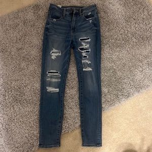 American Eagle Super high rise jegging cropped skinny jean size 6 regular